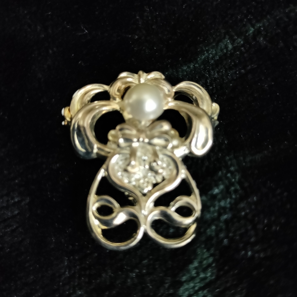 Vtg Signed Jane Davis Angel Brooch-cira 1998 - Picture 7 of 8